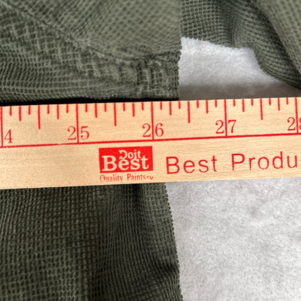 Eddie Bauer Shirt  Mens Size XXL Green Corduroy Long Sleeve Pockets - Picture 8 of 11